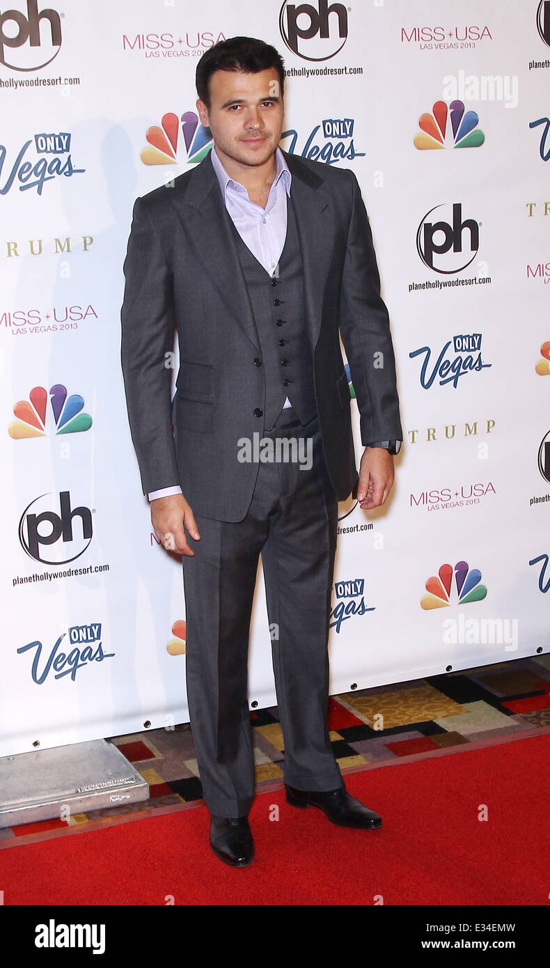 2013 Miss USA Pageant held at Planet Hollywood Resort and Casino - Arrivals  Featuring: Emin Agalarov Where: Las Vegas, Nevada, United States When: 16 Jun 2013 Stock Photo