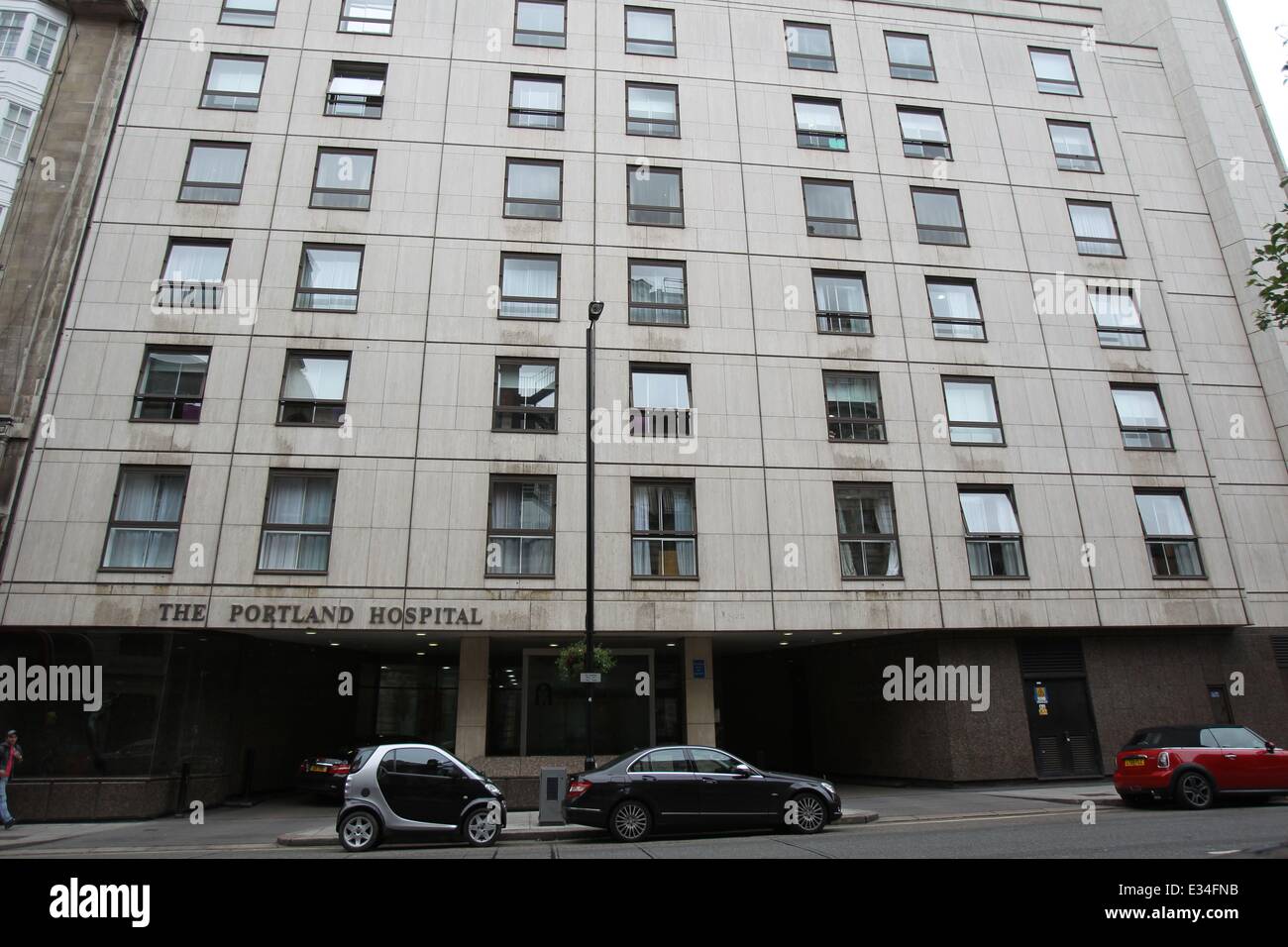 The portland Hospital in London. It is a private maternity hospital