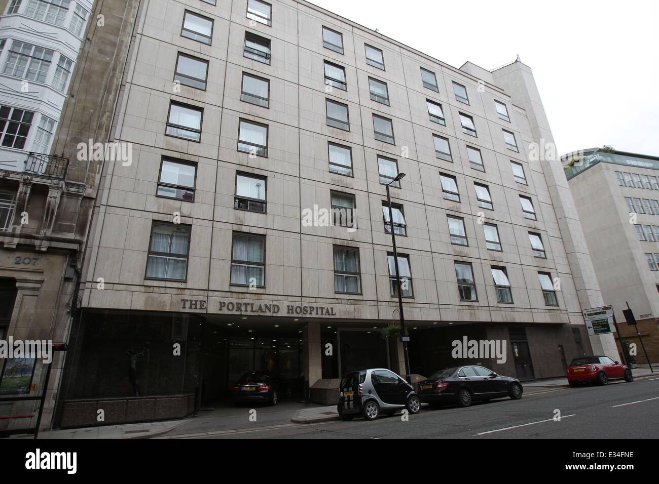 The portland Hospital in London. It is a private maternity hospital