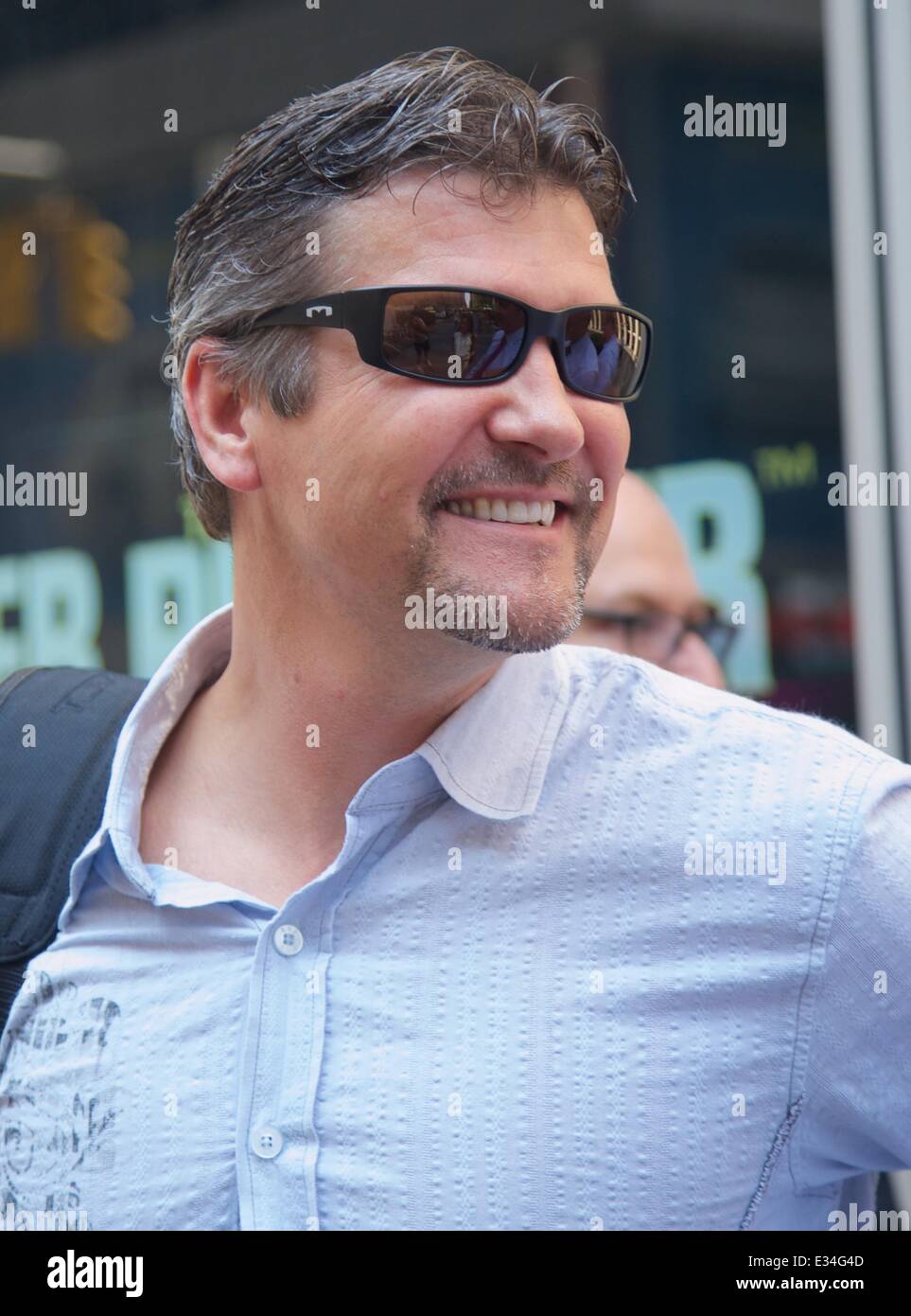 Sarah Palin and her husband outside of Fox News Studios  Featuring: Todd Palin Where: New York City, NY, United States When: 17 Jun 2013 Stock Photo