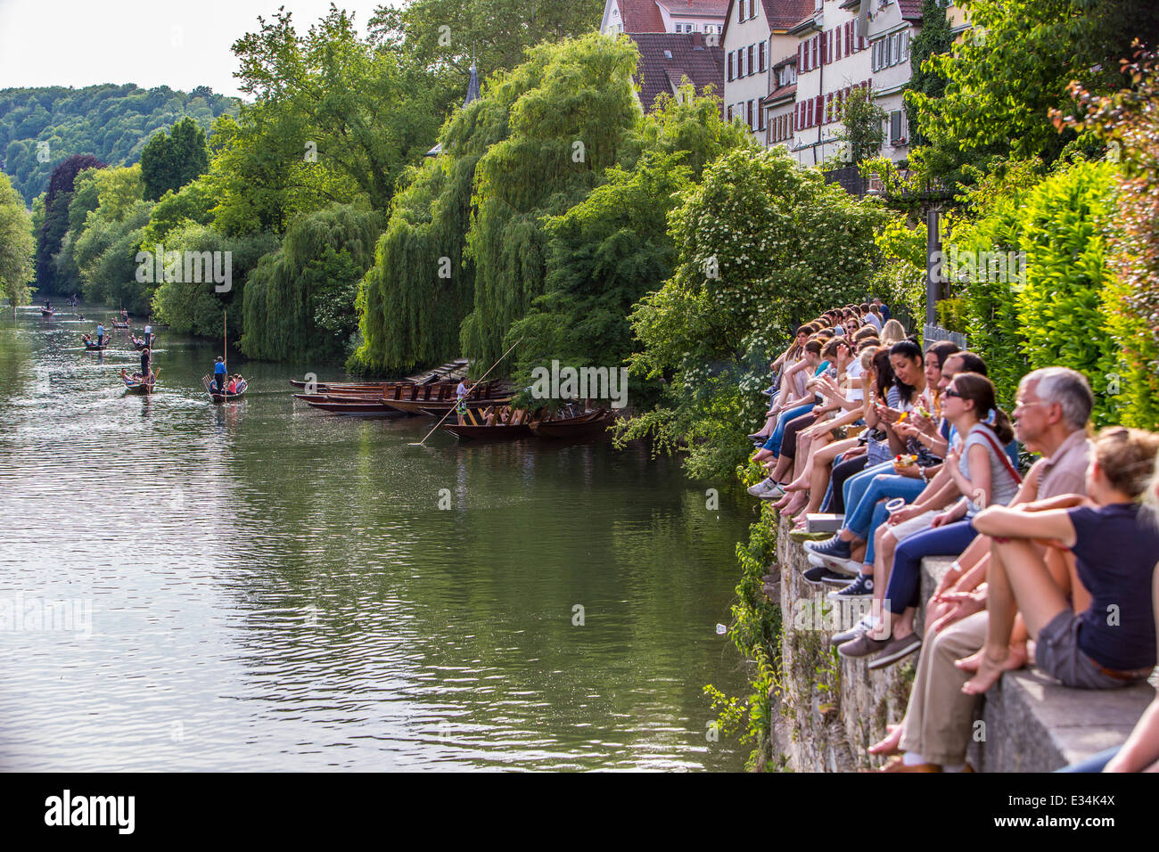 Punting on river neckar hi-res stock photography and images - Alamy
