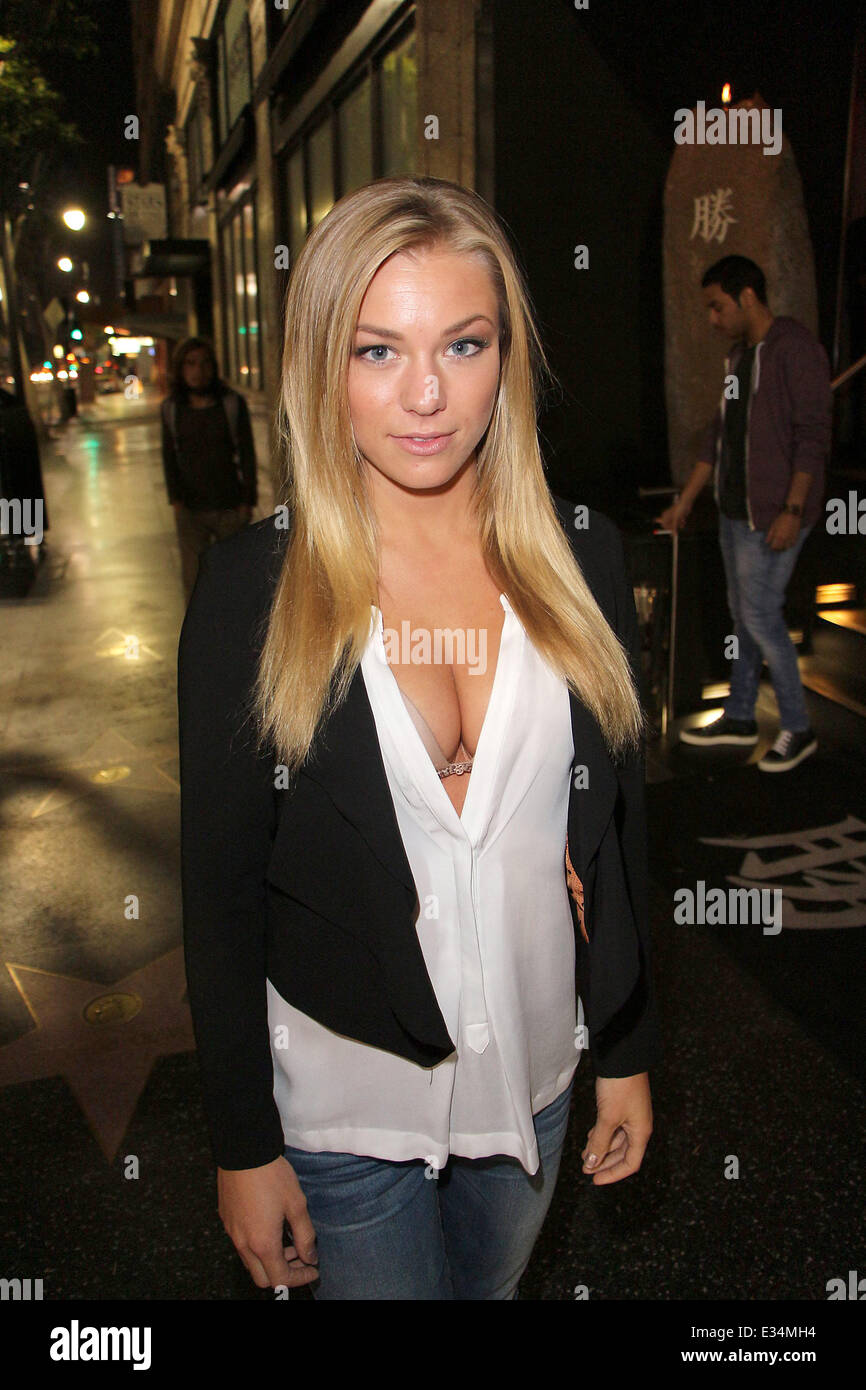 Playboy Playmate Nikki Leigh is seen outside of Katsuya after filming her  Instant Movie Review of Brad Pitt's World War Z for Hollywood Fastlane  Featuring: Nikki Leigh Where: Los Angeles, CA, United