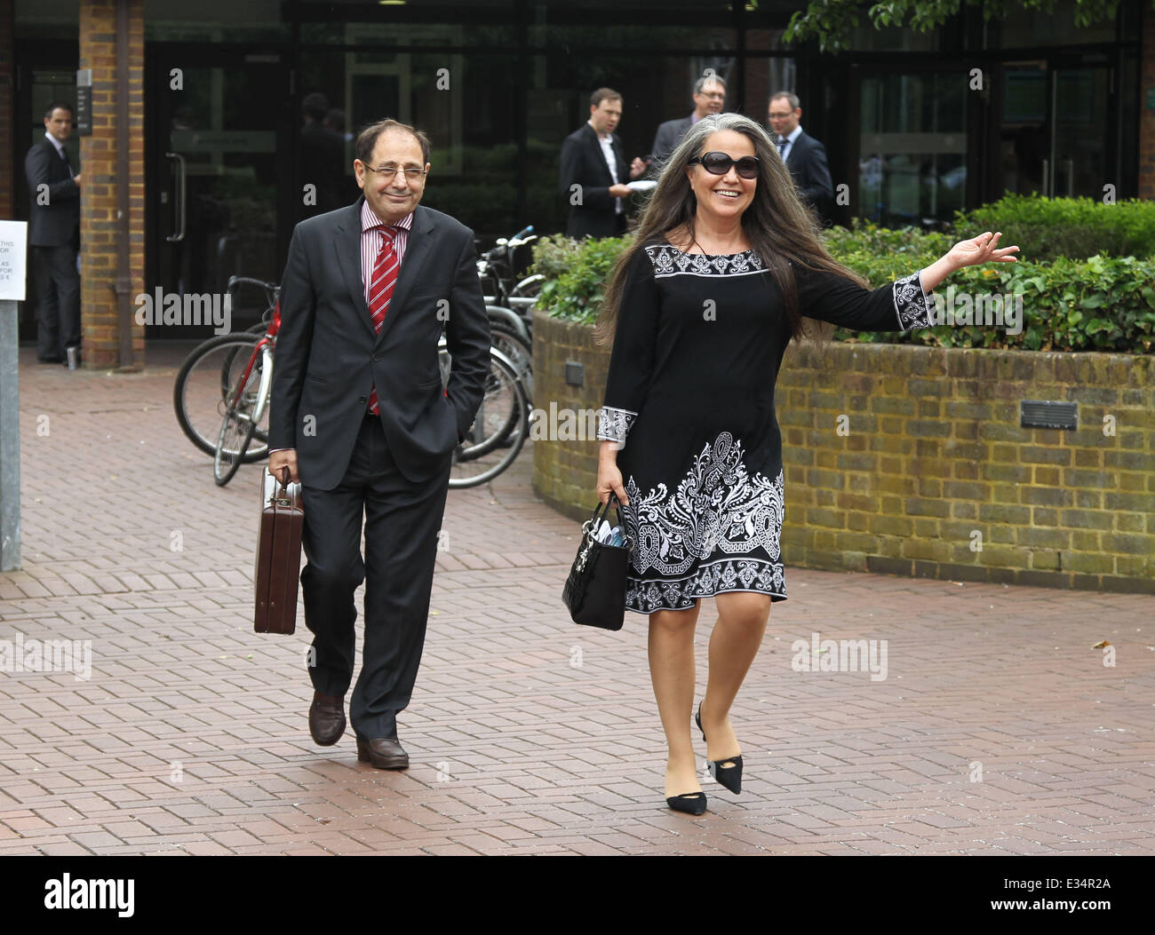 Koo Stark walks free from Isleworth Crown Court after being cleared of