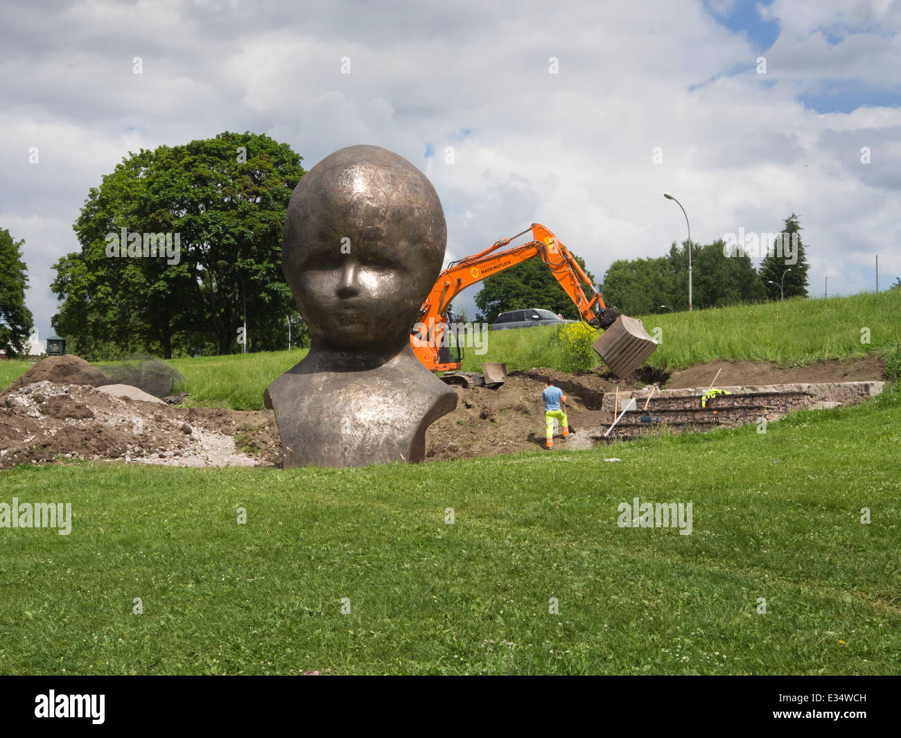 giant doll head