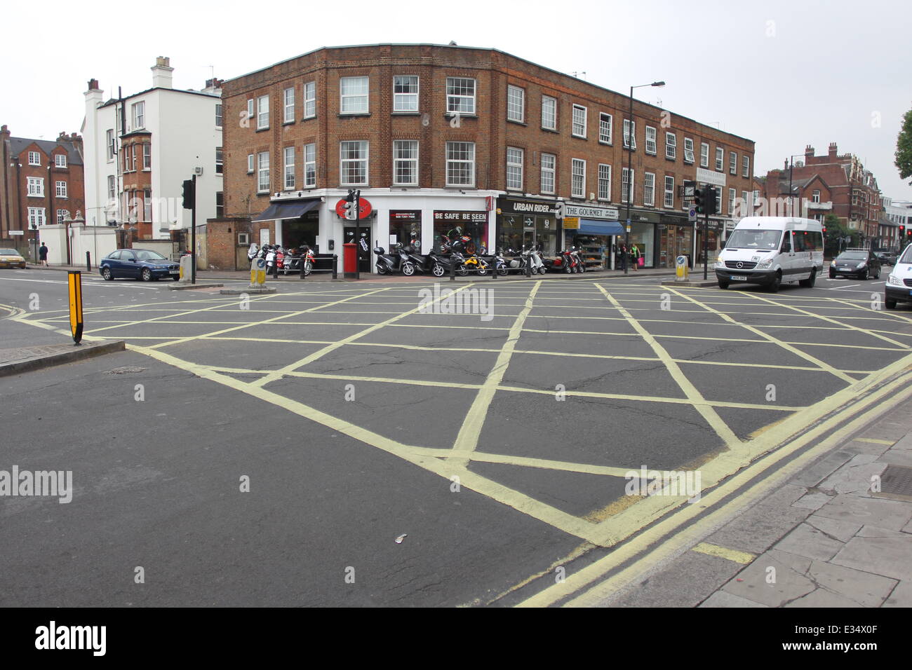A junction in Fulham between New Kings Road and Bagleys Lane, dubbed