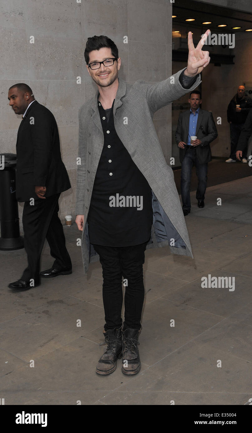 The Voice Judges arrive at the Radio 1 studios  Featuring: Danny O' Donoghue Where: London, United Kingdom When: 21 Jun 2013 Cre Stock Photo