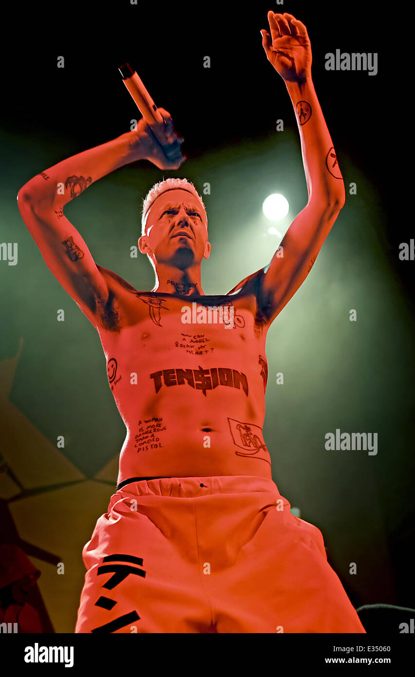 Die Antwoord perform live at The Ritz in Manchester  Featuring: Ninja Where: Manchester, United Kingdom When: 21 Jun 2013 Stock Photo