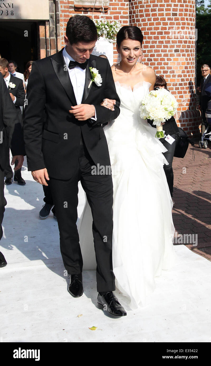The wedding of Robert Lewandowski and Anna Stachurska at St. Anne