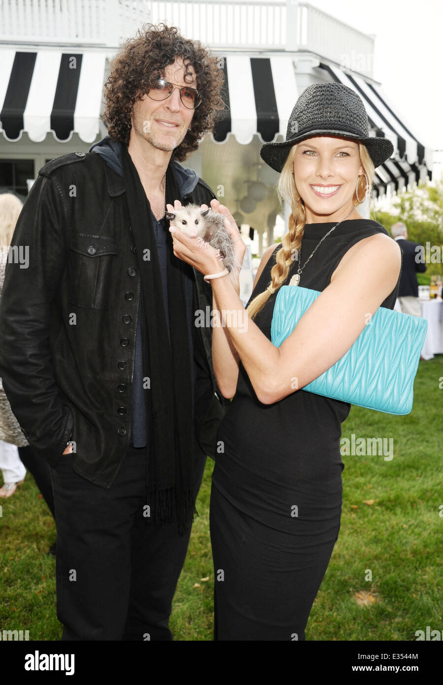 Get Wild Event benefiting Evelyn Alexander Wildlife in the Hamptons  Featuring: Beth Ostrosky Stern,Howard Stern Where: Southampton, NY, United States When: 22 Jun 2013 Stock Photo