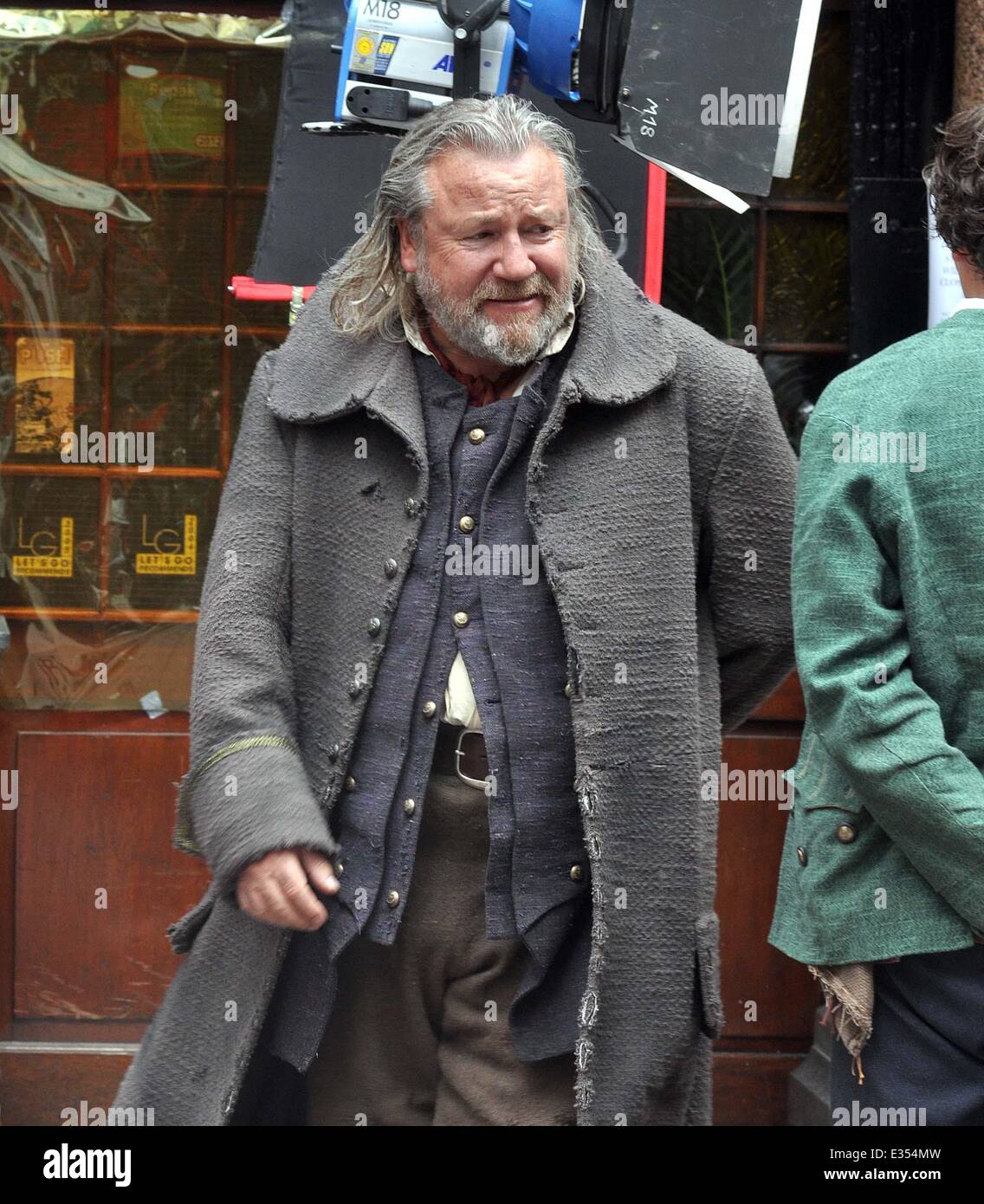 Ray Winstone on the film set of  Sky TV's new drama 'Moonfleet' at The Stags Head pub  Featuring: Ray Winstone Where: Dublin, Ireland When: 24 Jun 2013  **Not available for publication in Irish Tabloids or Irish magazines** Stock Photo