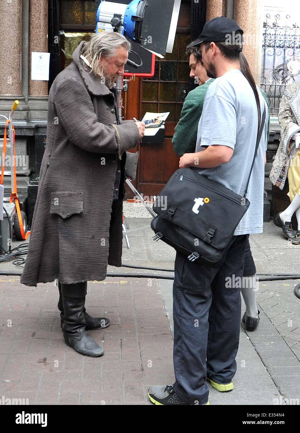 Ray Winstone on the film set of  Sky TV's new drama 'Moonfleet' at The Stags Head pub  Featuring: Ray Winstone Where: Dublin, Ireland When: 24 Jun 2013  **Not available for publication in Irish Tabloids or Irish magazines** Stock Photo
