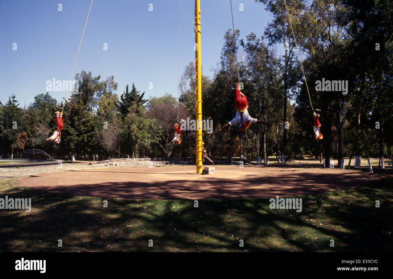 Mexico Acrobats At Chapultepec Park Stock Photo Alamy