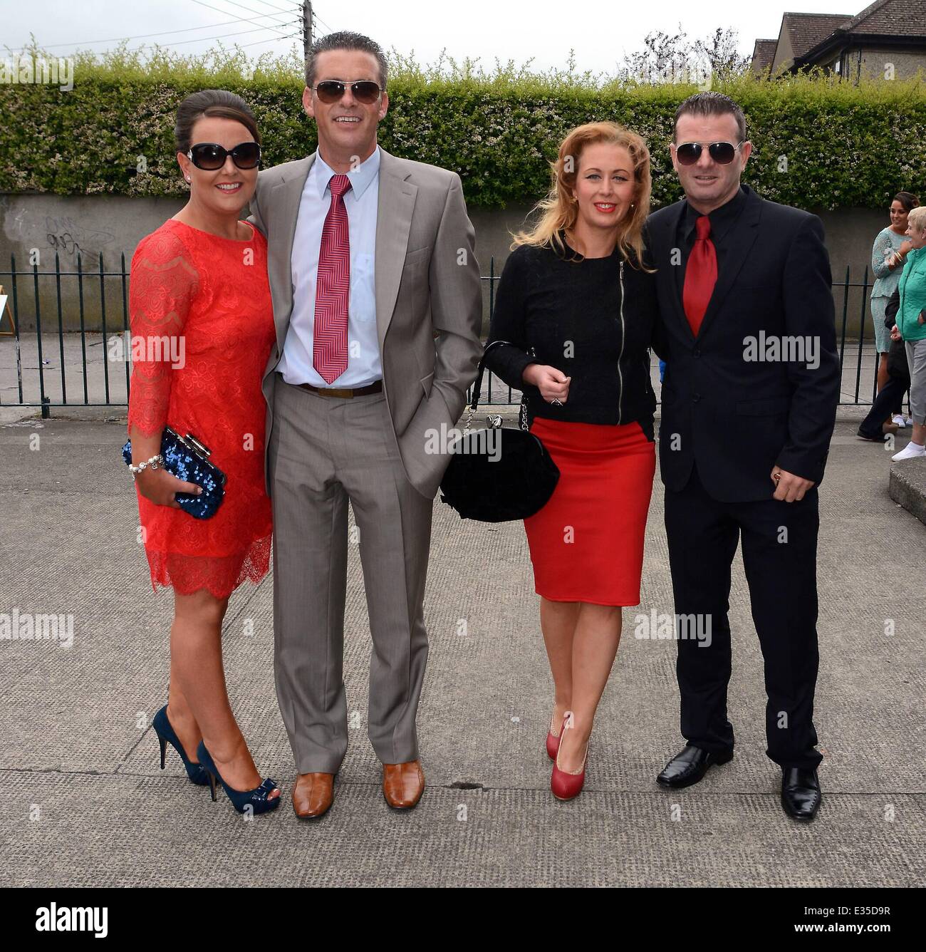 Aslan frontman Christy Dignam gives away his daughter Kiera Dignam at