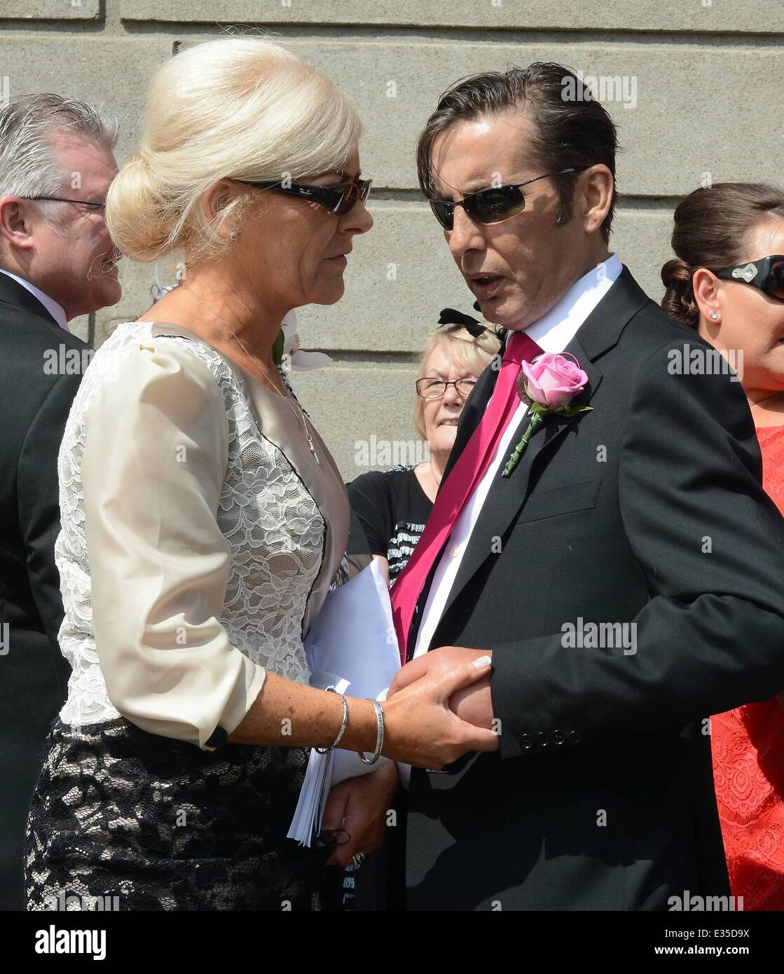 Aslan frontman Christy Dignam gives away his daughter Kiera Dignam at