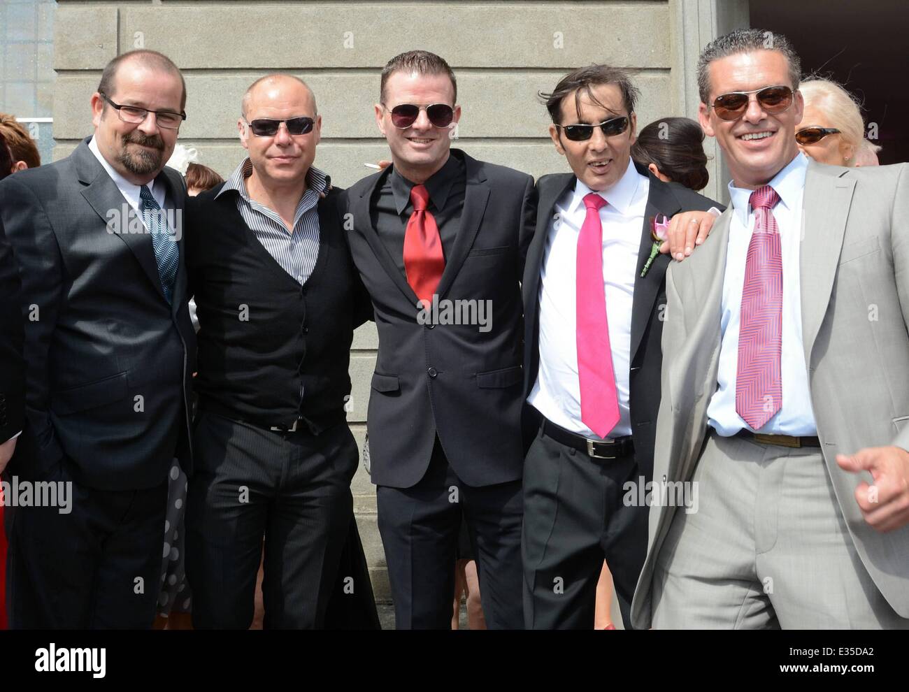 Aslan frontman Christy Dignam gives away his daughter Kiera Dignam at