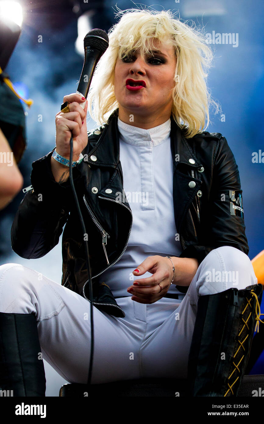 Bravalla Festival - Day 2 - Performances  Featuring: Maja Ivarsson,The Sounds Where: Norrkoping, Sweden When: 28 Jun 2013 Stock Photo