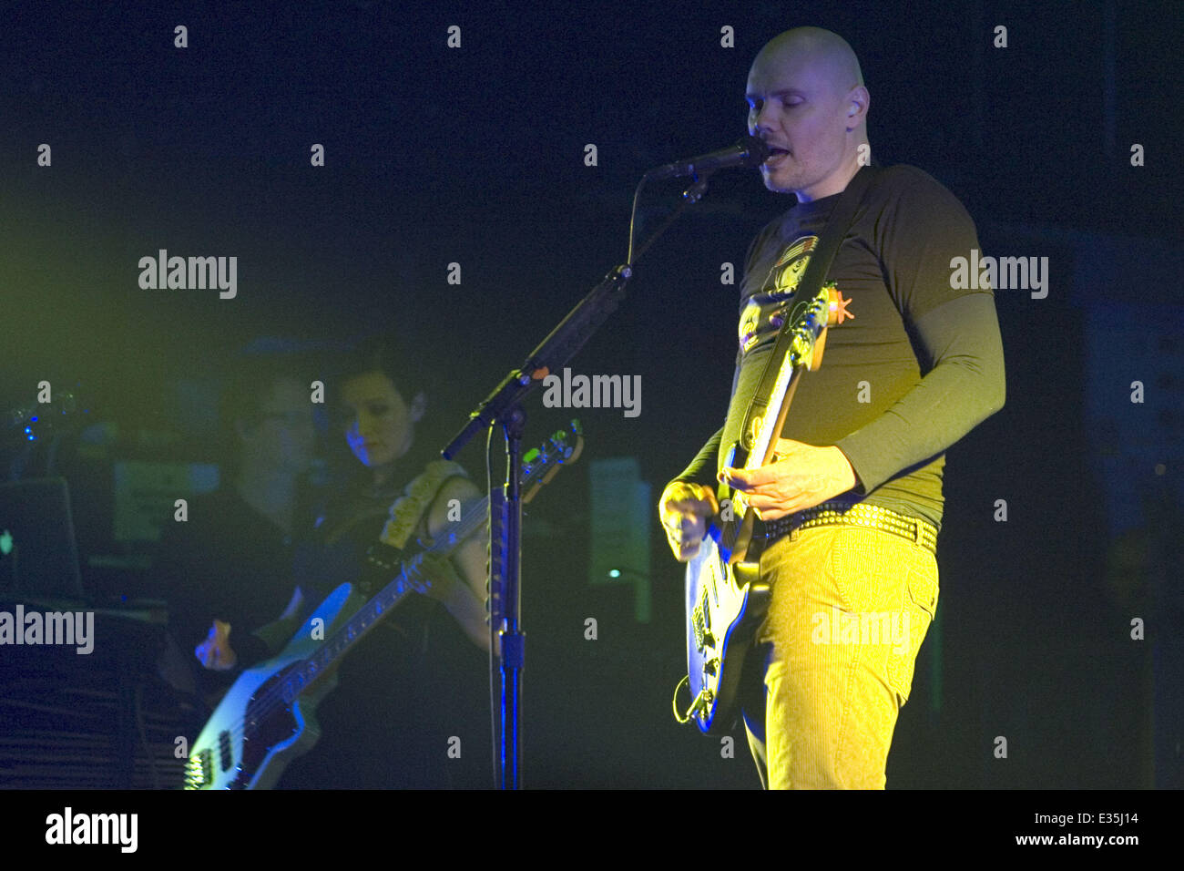 The Smashing Pumpkins, fronted by Billy Corgan, playing a headline at ...