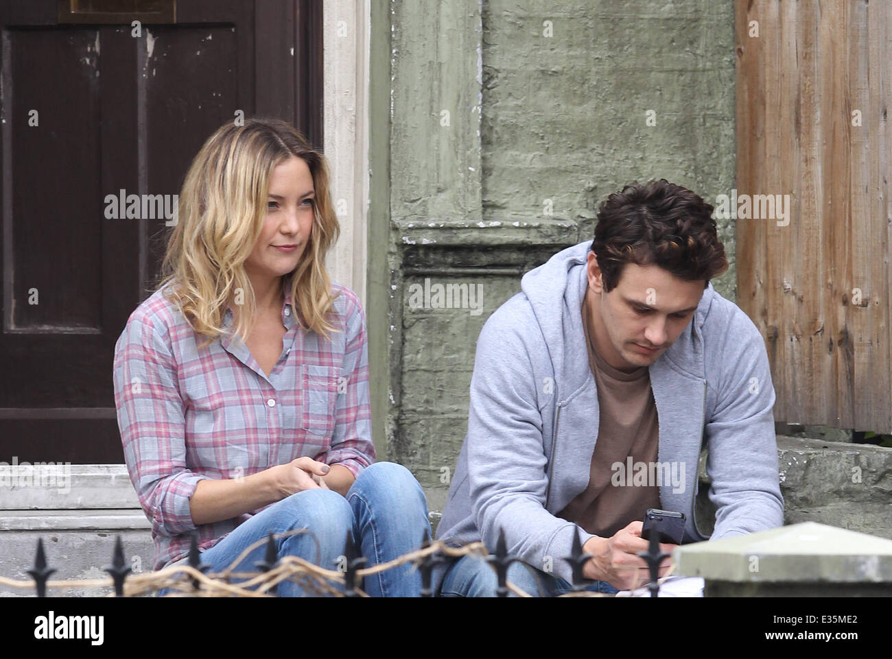 Kate Hudson, James Franco and Tom Wilkinson film scenes for the movie