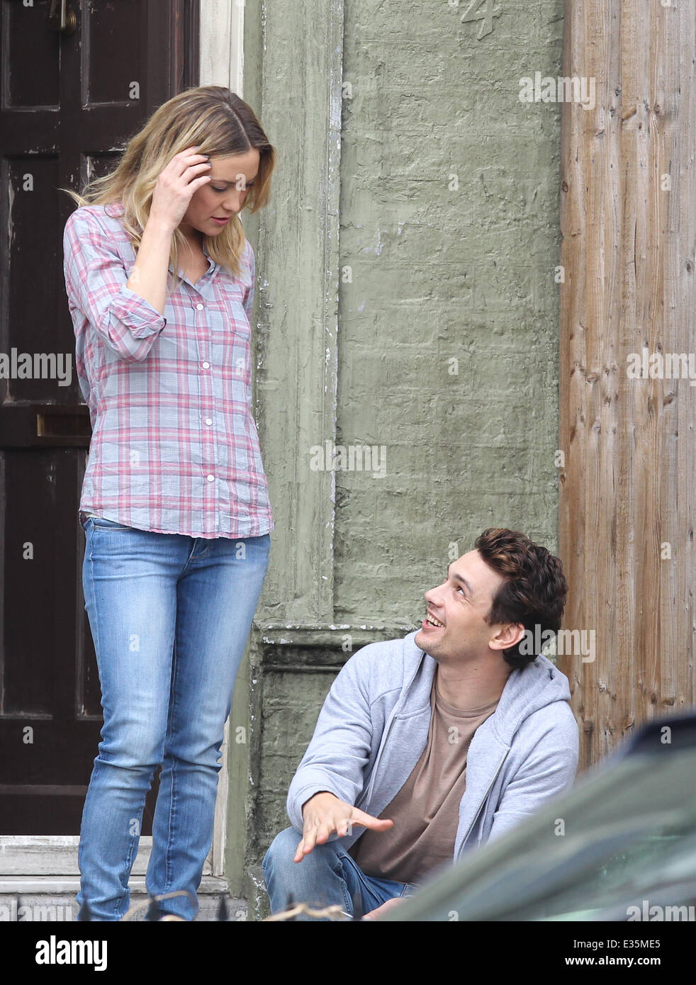 Kate Hudson, James Franco and Tom Wilkinson film scenes for the movie
