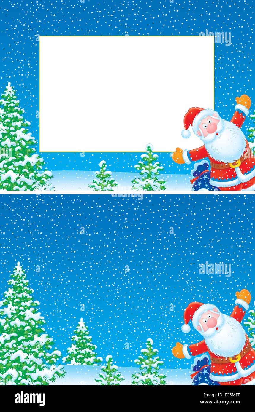 Christmas frame and background Stock Photo - Alamy
