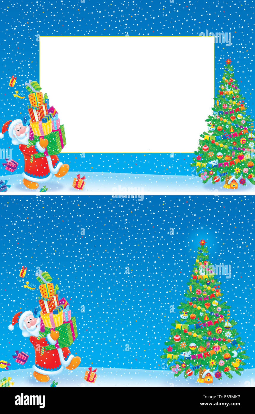 Christmas frame and background Stock Photo - Alamy