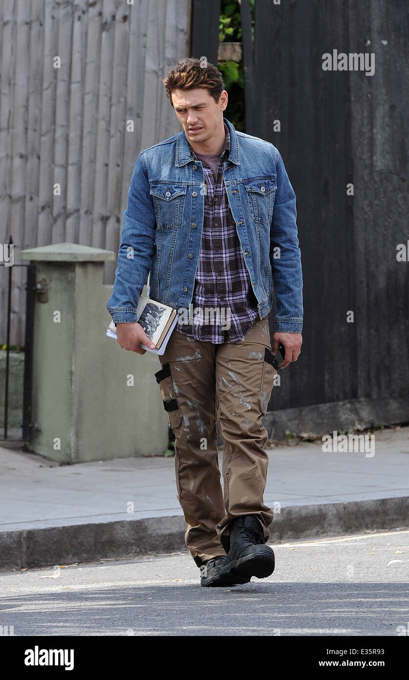 Kate Hudson and James Franco filming their new movie 'Good People' on