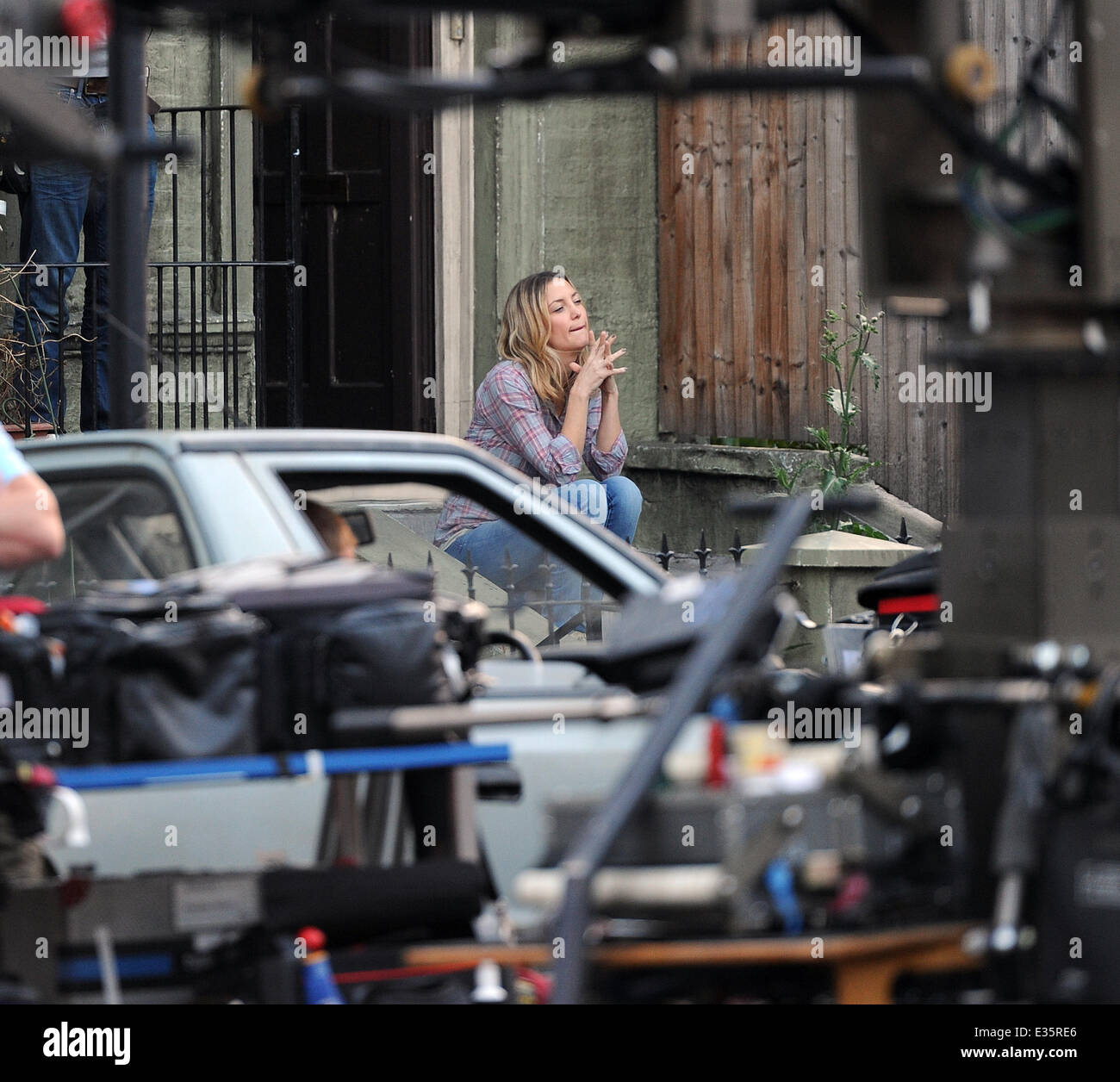 Kate Hudson and James Franco filming their new movie 'Good People' on