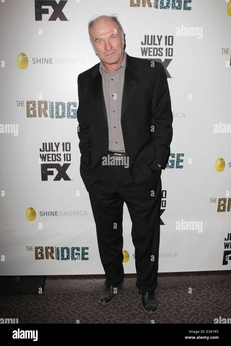 Premiere of FX's 'The Bridge' at DGA Theater - Arrivals  Featuring: Ted Levine Where: Los Angeles, California, United States Whe Stock Photo