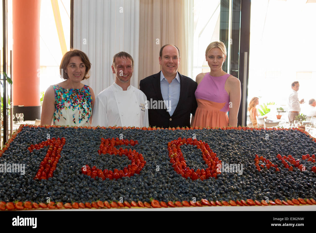 150th Anniversary Monte Carlo SBM  Featuring: Prince Albert,Princess Charlene Where: Monaco, Monaco When: 06 Jul 2013 Stock Photo