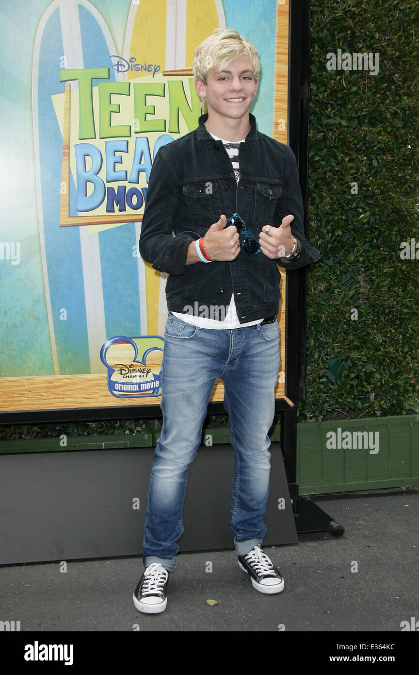 Disney Channel's 'Teen Beach Movie' Event held at the Walt Disney Studios  Featuring: Ross Lynch Where: Los Angeles, CA, United States When: 10 Jul 2013 Stock Photo