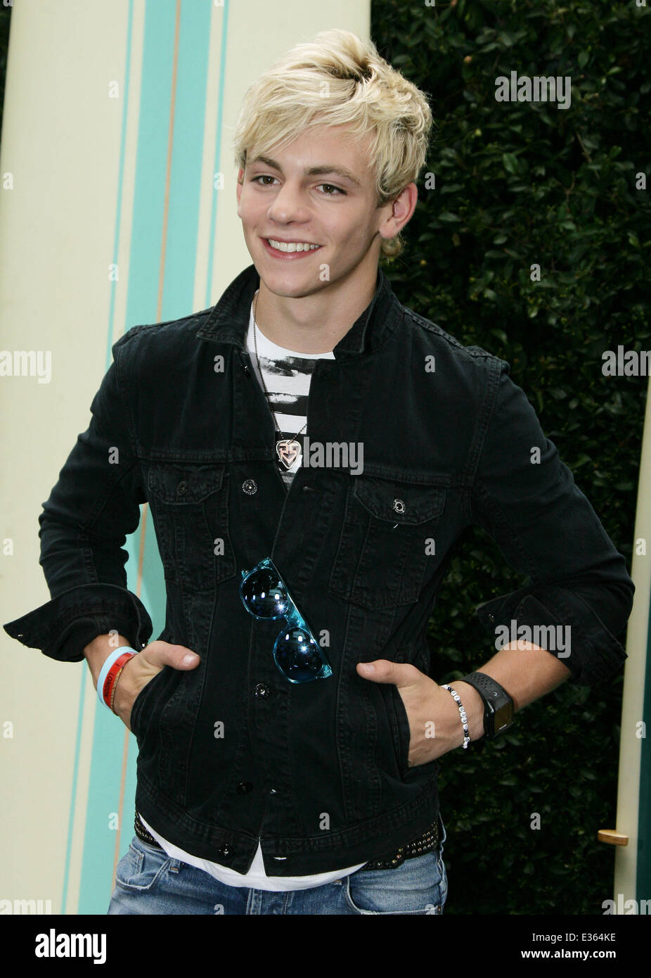 Disney Channel's 'Teen Beach Movie' Event held at the Walt Disney Studios  Featuring: Ross Lynch Where: Los Angeles, CA, United States When: 10 Jul 2013 Stock Photo