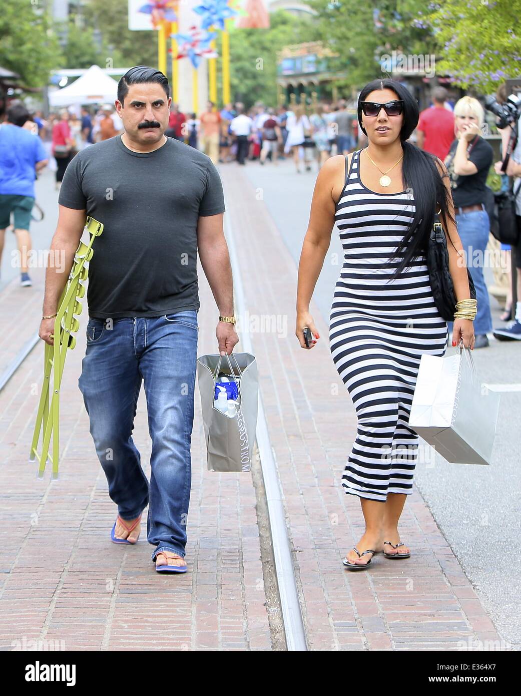 'Shahs of Sunset' stars Reza Farahan and Asa Soltan Rahmati seen ...