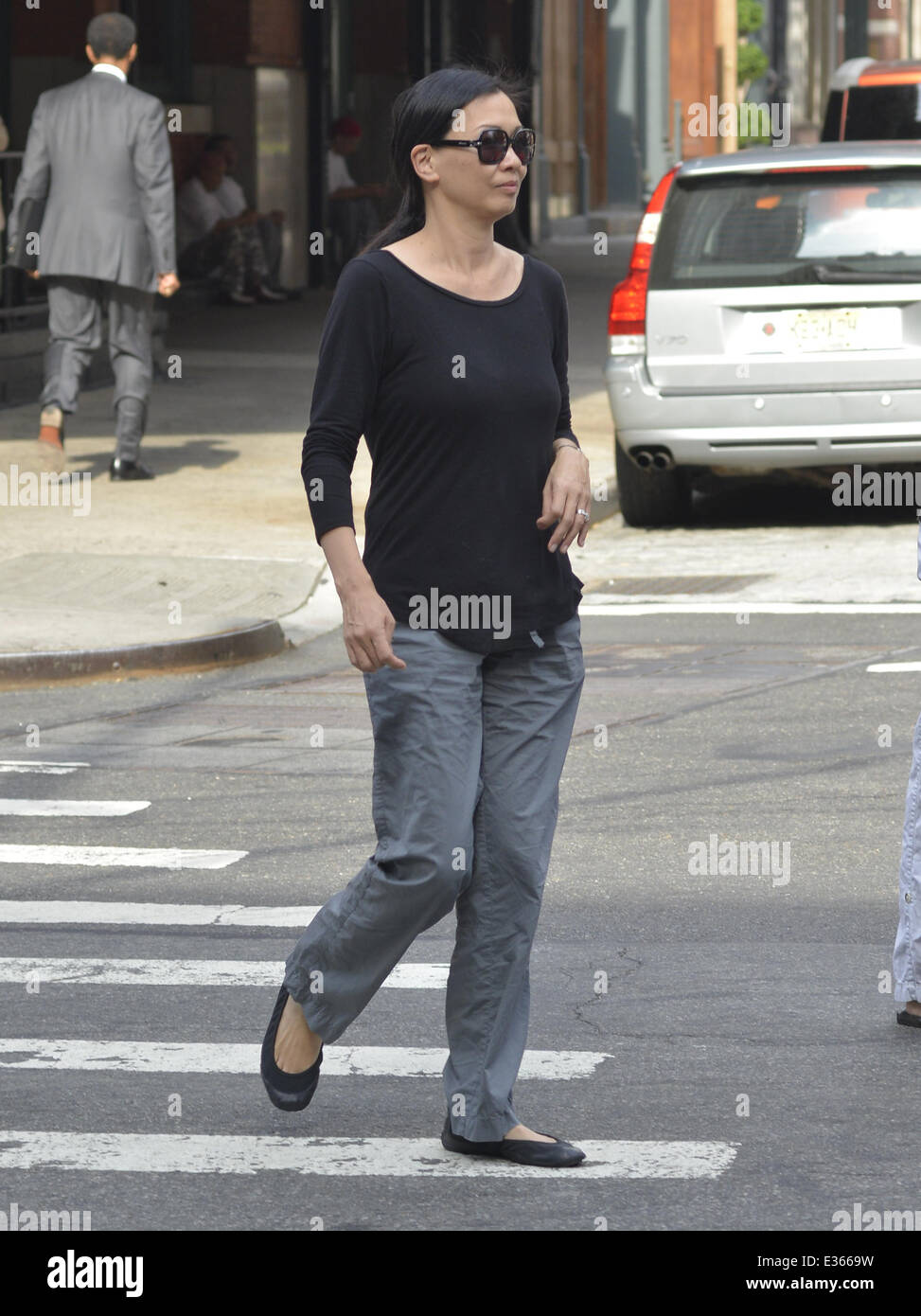 James Gandolfini's wife Deborah Lin spotted taking a stroll with 9