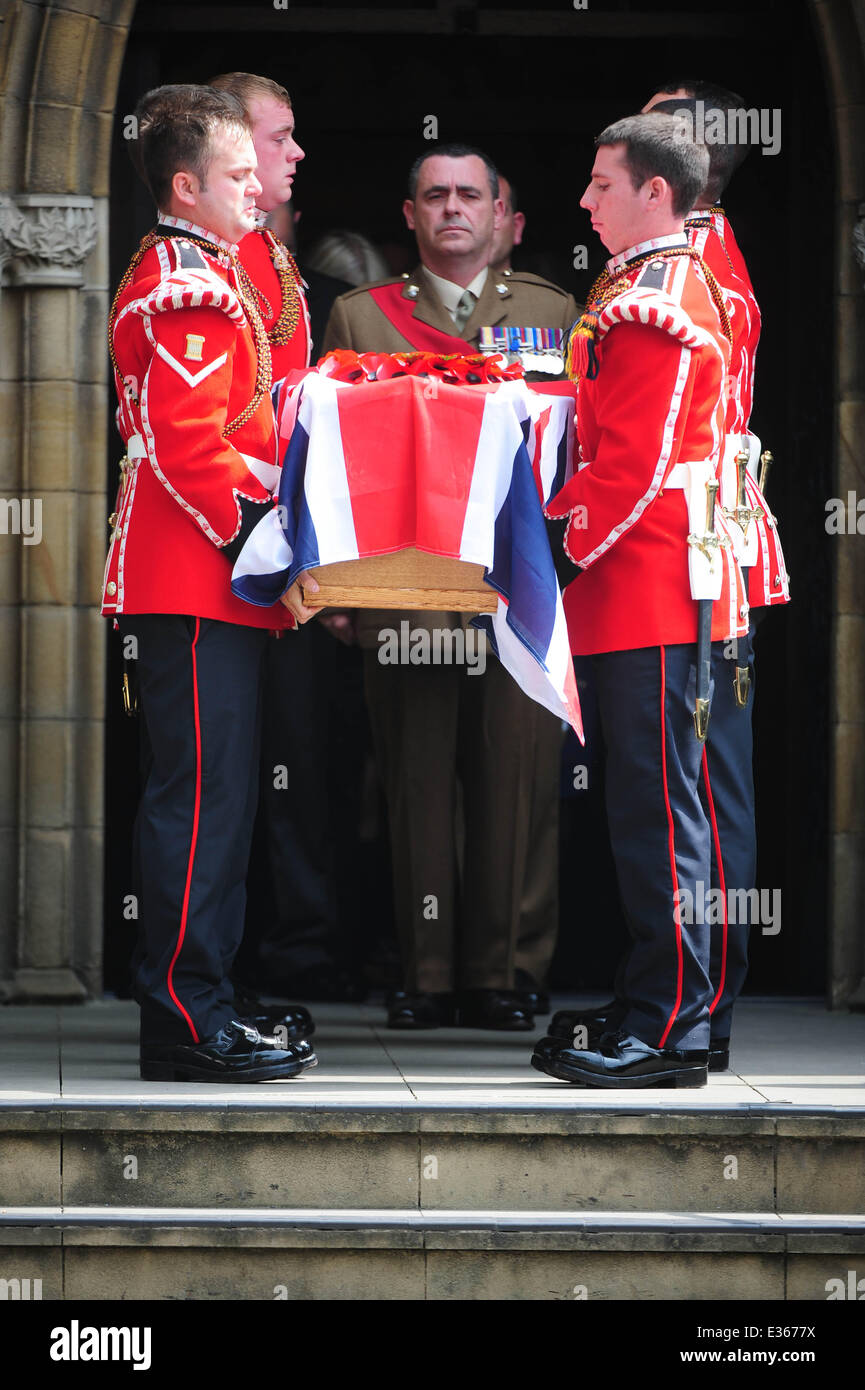 The funeral of Drummer Lee Rigby at Bury Parish Church Featuring ...