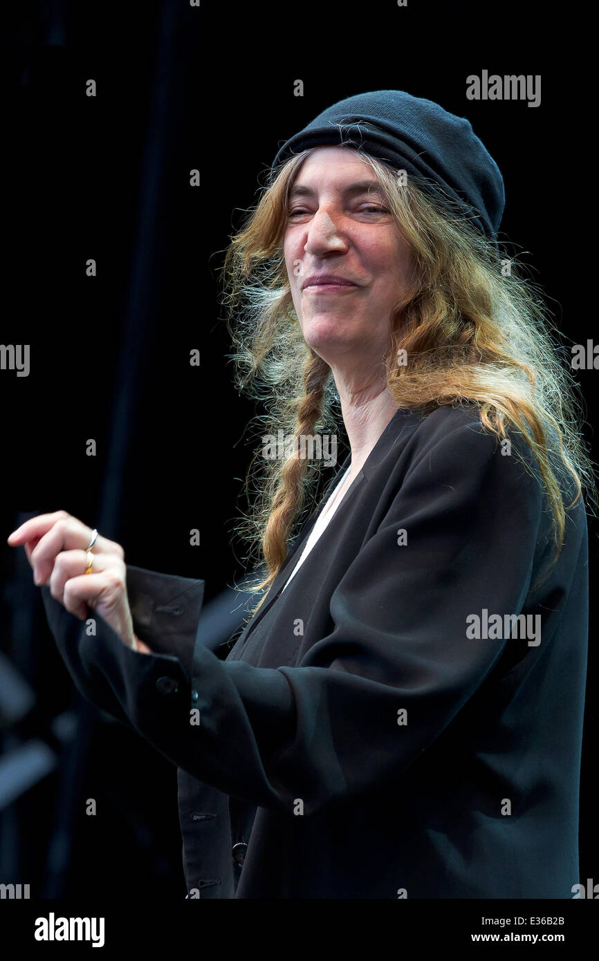 Patti Smith performs live at Garden Society of Gothenburg  Featuring: Patti Smith Where: Gothenburg, Sweden When: 13 Jul 2013 Stock Photo