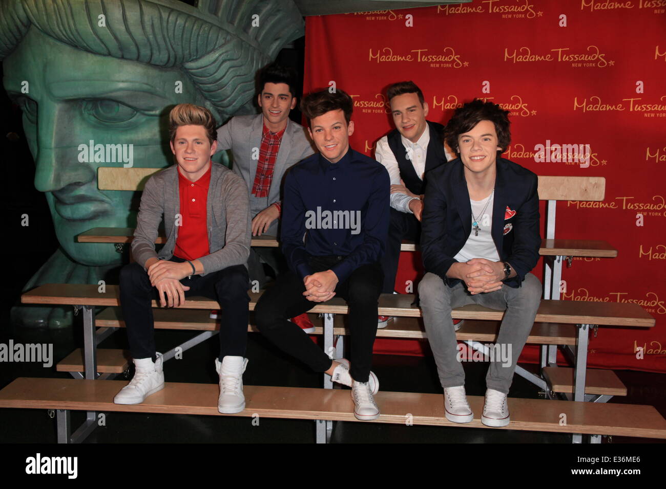 One Direction wax figures unveiled at Madame Tussauds in New York City
