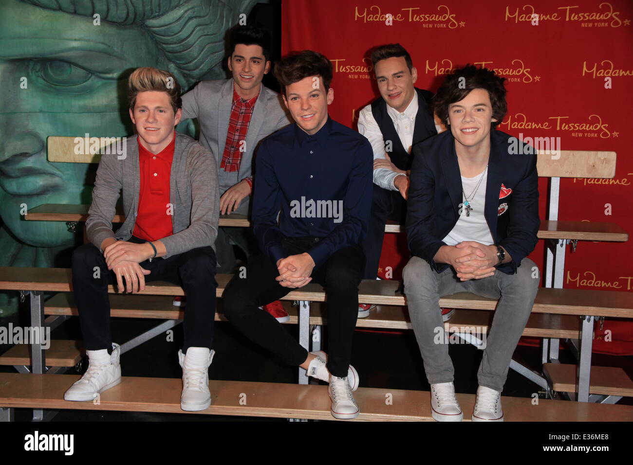 One Direction wax figures unveiled at Madame Tussauds in New York City Featuring Niall Horan