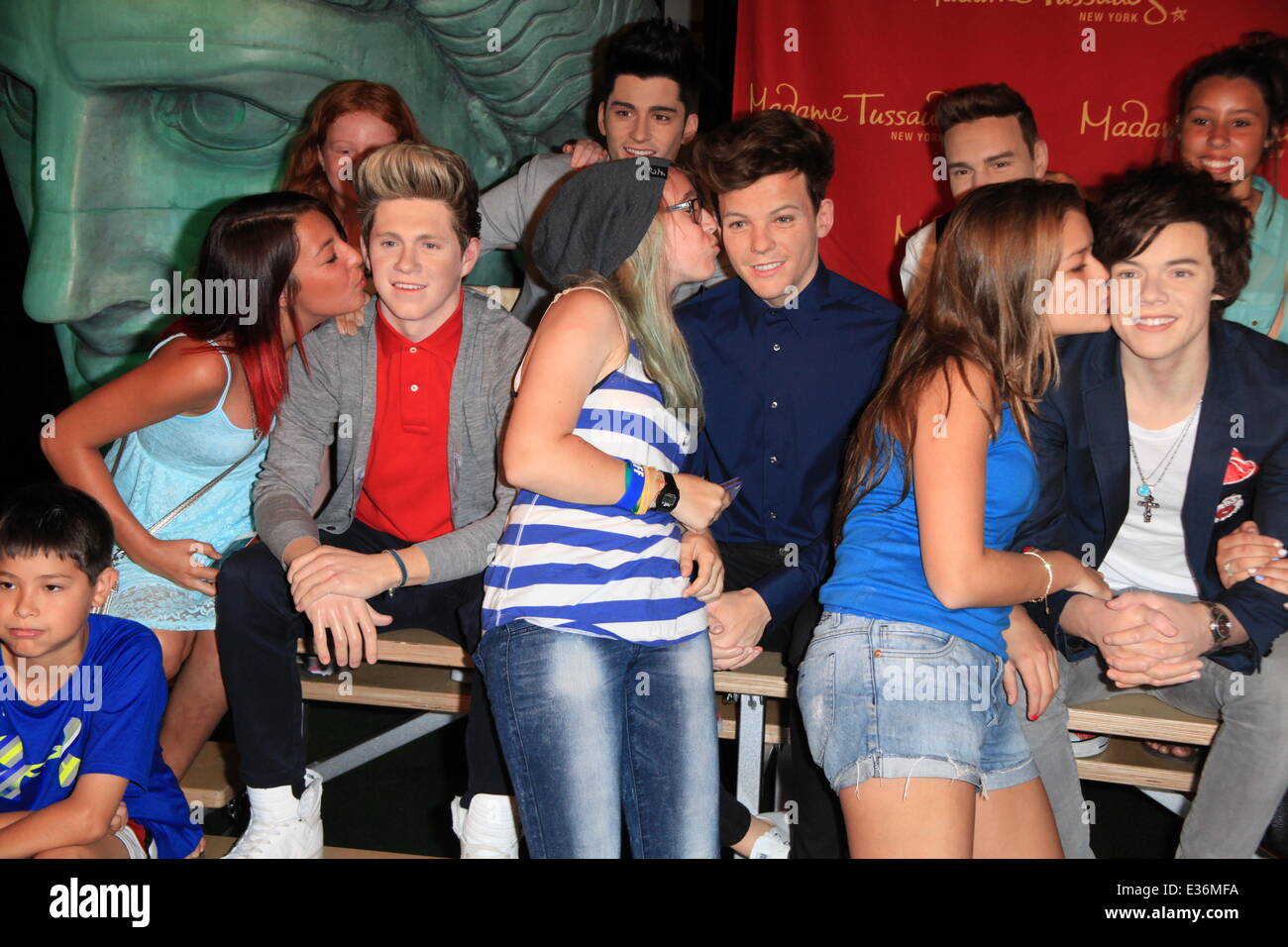 One Direction wax figures unveiled at Madame Tussauds in New York City Featuring Niall Horan