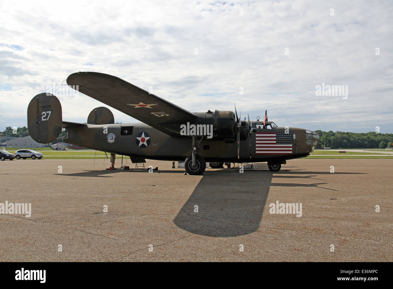 B-24 Bomber Stock Photo