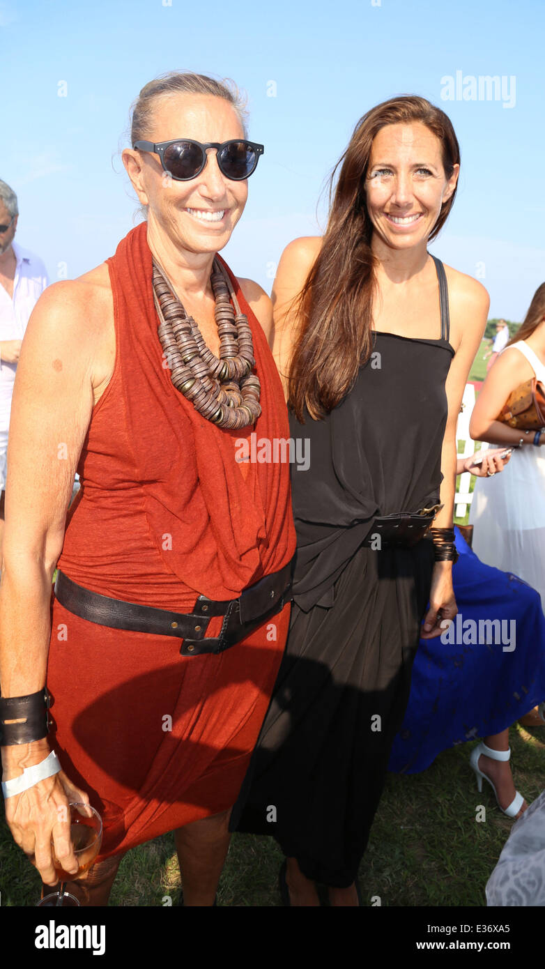 Designer Donna Karan and daughter Gabby Karan attend the 2009 Veuve  Clicquot Manhattan Polo Classic on Governors Island in New York City, USA  on March , 2009. Photo by Gregorio Binuya/ABACAPRESS.COM (Pictured 