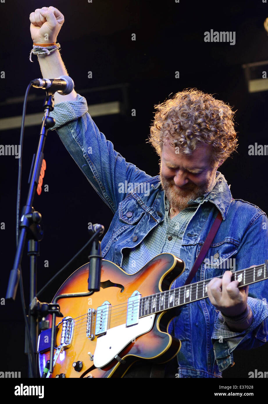 Glen Hansard performs live at The Iveagh Gardens Featuring: Glen Hansard  Where: Dublin, Ireland When: 21 Jul 2013 Stock Photo - Alamy