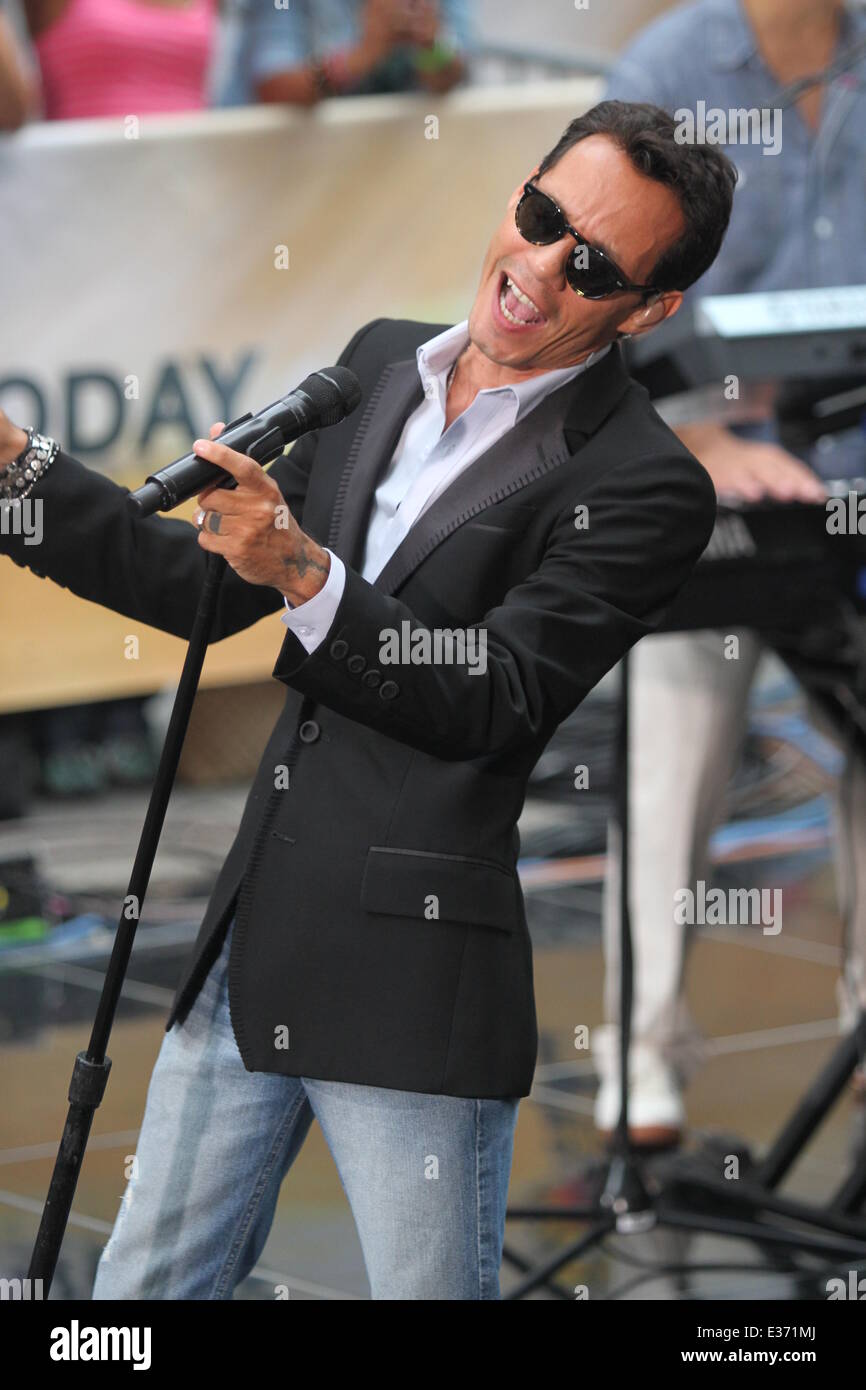 Marc Anthony performs live as part of the Toyota Concert Series on NBC ...
