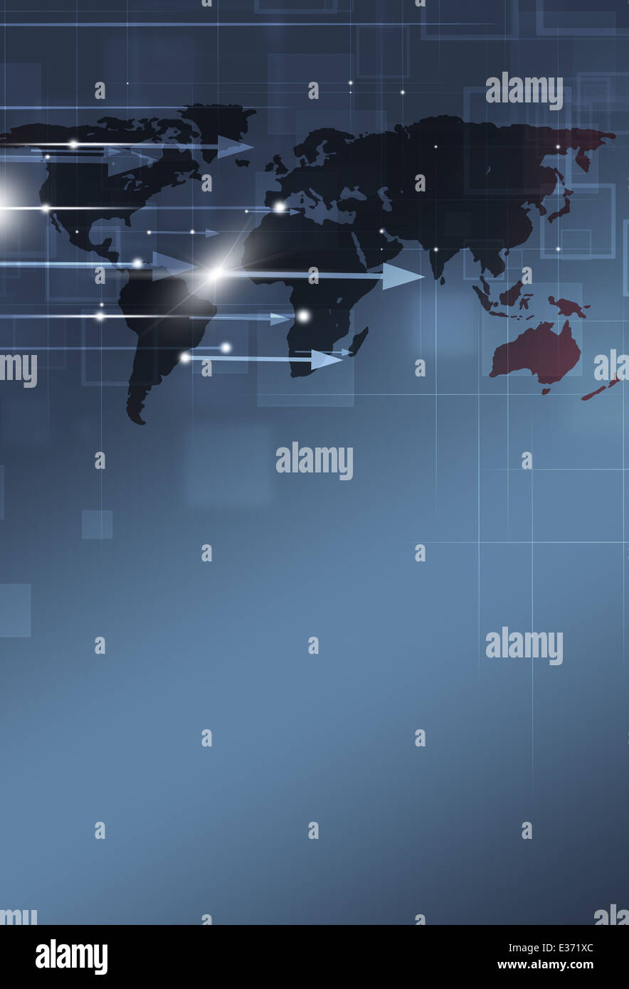 abstract world map with arrows business background Stock Photo - Alamy