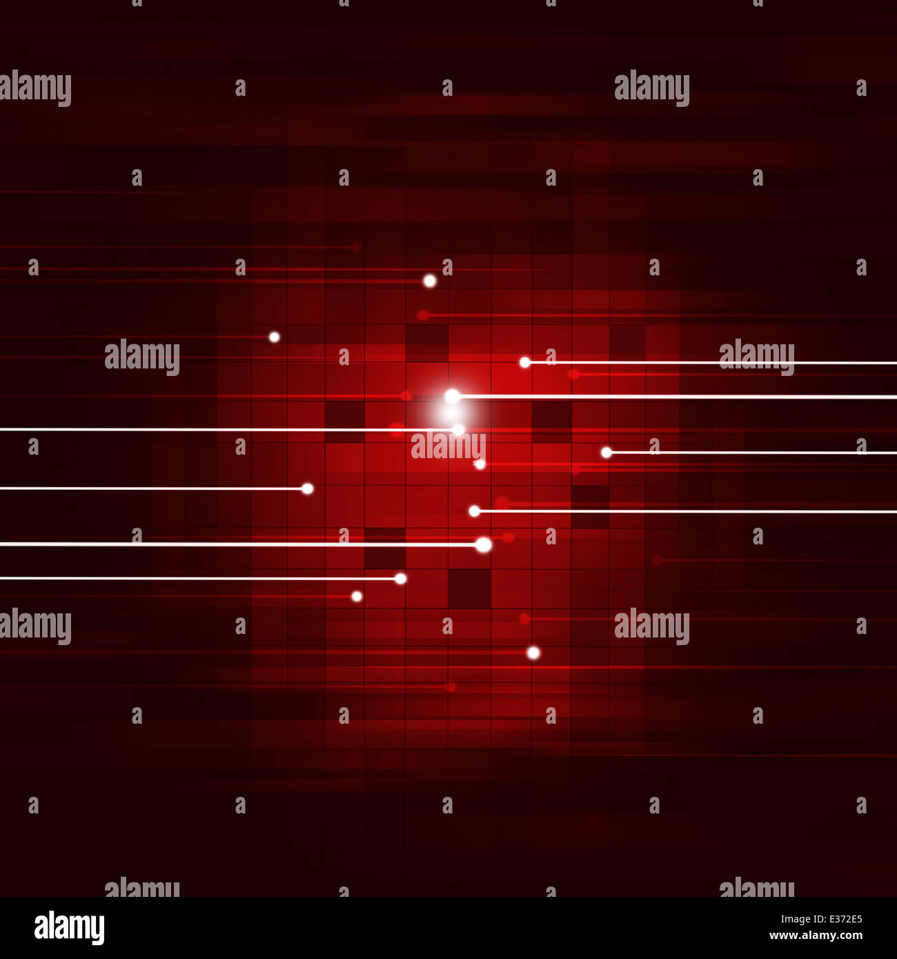 abstract technology geometric lines on dark red background Stock Photo ...