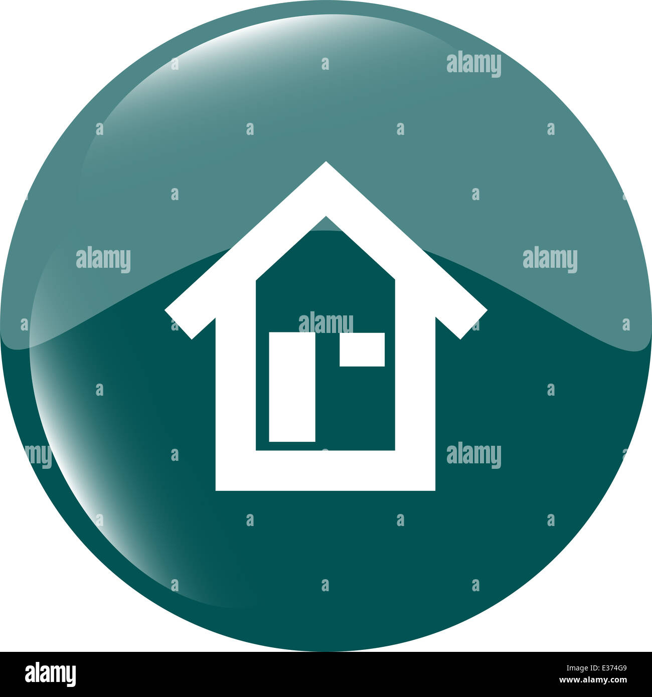house button, signs, icons set isolated on white Stock Photo - Alamy