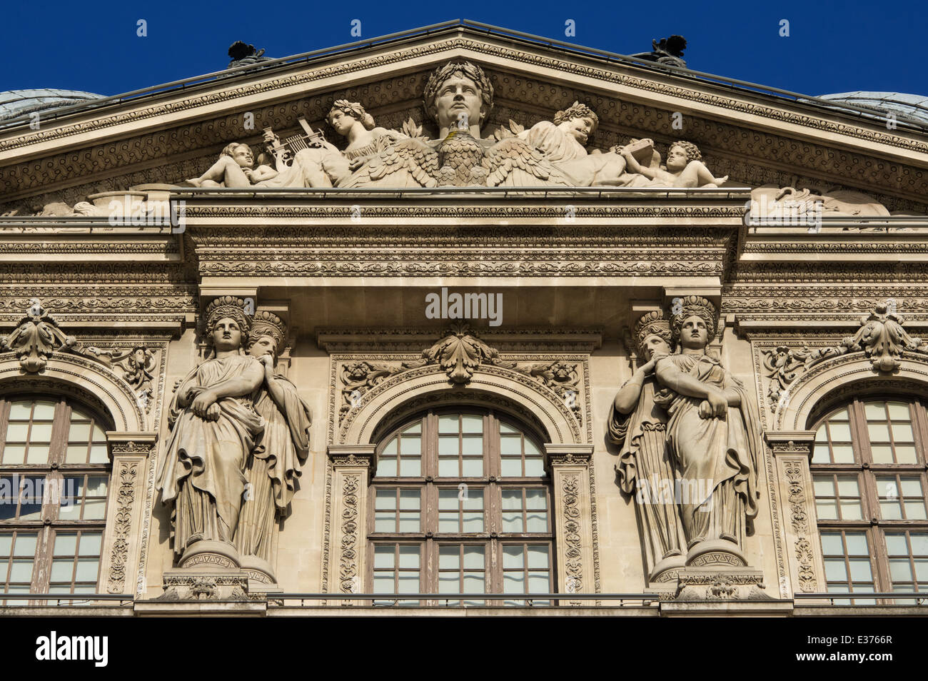 Architectural masterpiece of the French Renaissance, constructed of cut stone. Stock Photo