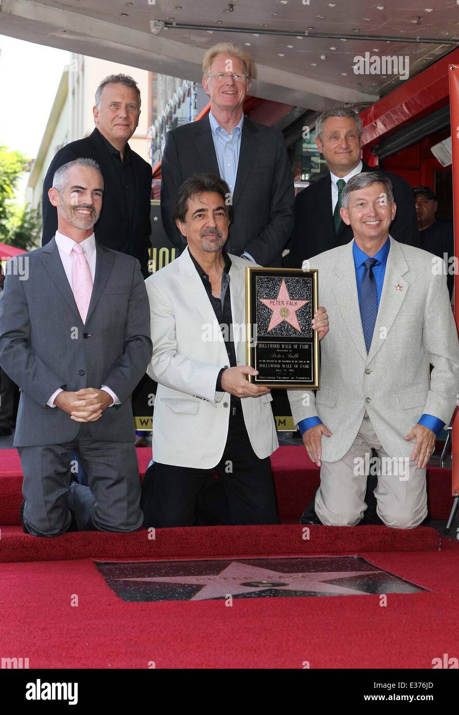 The late Peter Falk is honoured with a star on the Hollywood Walk of ...