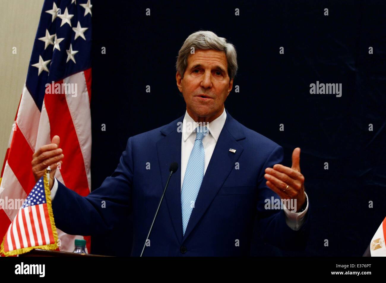 Cairo, Egypt. 22nd June, 2014. U.S. Secretary of State John Kerry