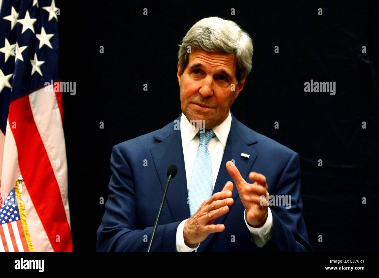 Cairo, Egypt. 22nd June, 2014. U.S. Secretary of State John Kerry