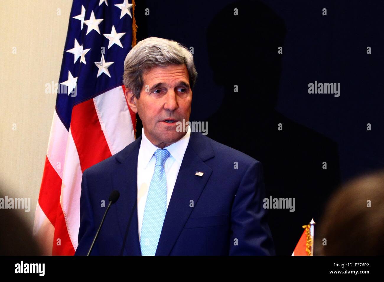 Cairo, Egypt. 22nd June, 2014. U.S. Secretary of State John Kerry